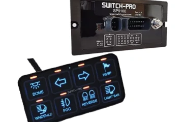 Switch Pro panel installation in San Diego by SounDelux for full control of vehicle accessories.